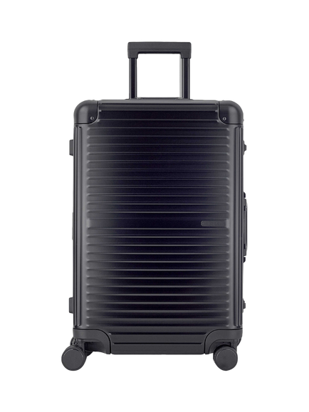 Rock Axel Aluminium 8-Wheel 70cm Medium Suitcase, 71L - view 2, Black