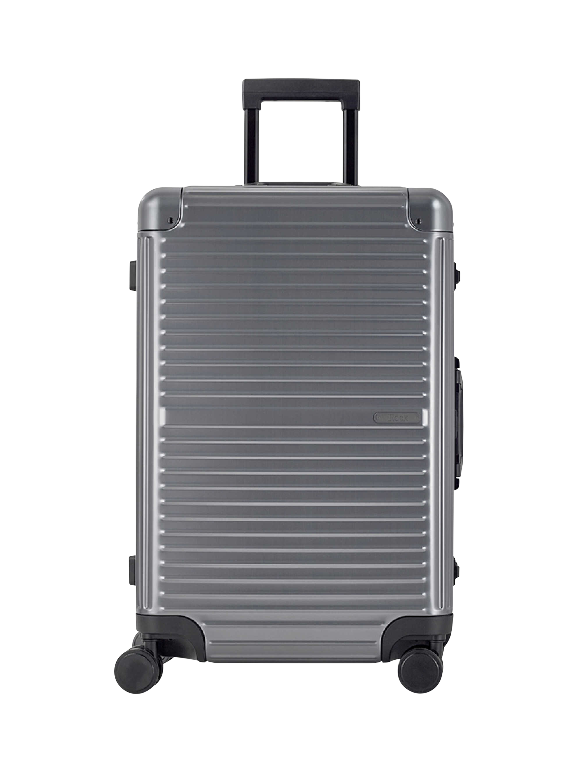 Rock Axel Aluminium 8-Wheel 70cm Medium Suitcase, 71L, Gunmetal