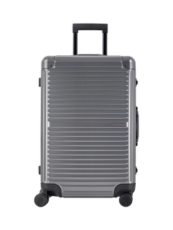 Rock Axel Aluminium 8-Wheel 70cm Medium Suitcase, 71L - view 2, Gunmetal