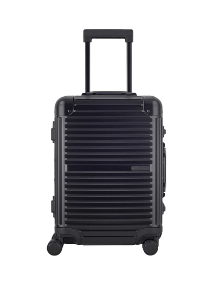 Rock Axel Aluminium 8-Wheel 54cm Cabin Case, 34L - view 2, Black