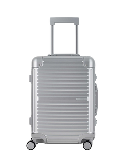 Rock Axel Aluminium 8-Wheel 54cm Cabin Case, 34L - view 2, Silver