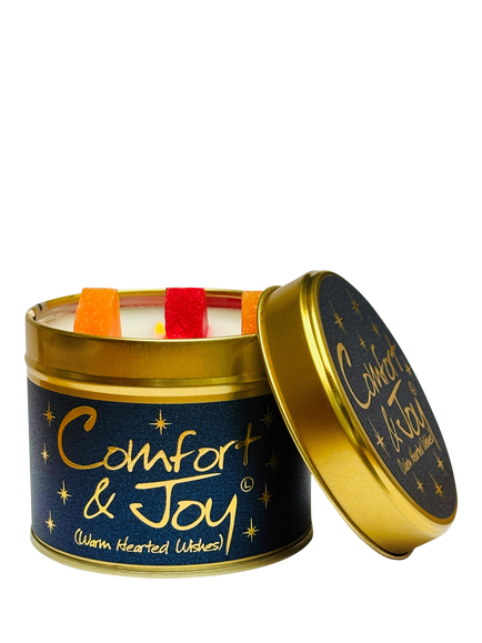 Lily-flame Comfort & Joy Tin Scented Candle, 250g, 