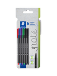 STAEDTLER Triplus Fineliner Pens, Pack of 6, Multi