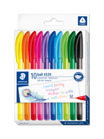 STAEDTLER 4320 Stick Ballpoint Pens, Pack of 10, Rainbow