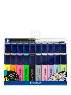 STAEDTLER's Textsurfer Highlighter Pens, Pack of 20, Multi, Multi