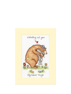 Bothy Threads Bear Hugs Cross Stitch Greetings Card Kit