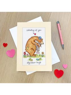 Bothy Threads Bear Hugs Cross Stitch Greetings Card Kit - view 2, Multi