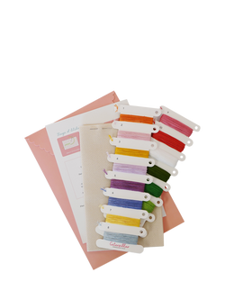 Caterpillar Cross Stitch Birthday Botanicals Cross Stitch Kit - view 2, Multi