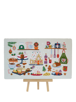 Caterpillar Cross Stitch Holly Jolly Cross Stitch Kit, Multi