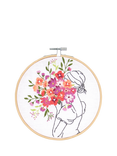 DMC Designer Collection Floral Embrace Embroidery Kit