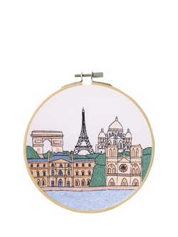 DMC Designer Collection Paris Skyline Embroidery Kit, Multi
