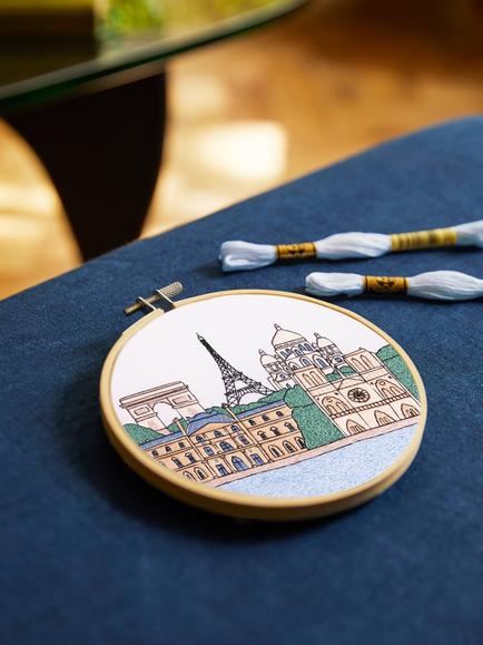 DMC Designer Collection Paris Skyline Embroidery Kit - view 2, Multi
