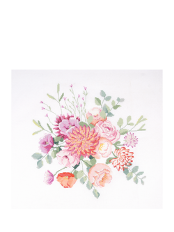 DMC Designer Collection Vintage Bouquet Embroidery Kit, Pink