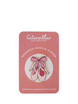 Caterpillar Cross Stitch Ballet Slippers Needle Minder, Multi