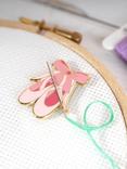 Caterpillar Cross Stitch Ballet Slippers Needle Minder