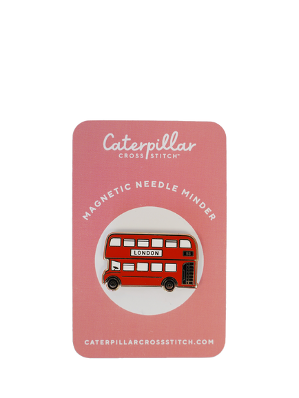 Caterpillar Cross Stitch London Bus Needle Minder, Multi