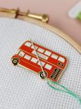 Caterpillar Cross Stitch London Bus Needle Minder