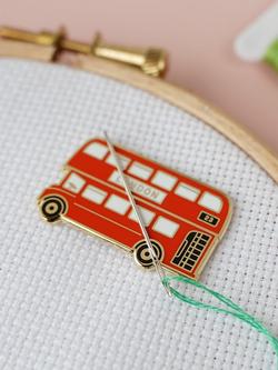 Caterpillar Cross Stitch London Bus Needle Minder - view 2, Multi