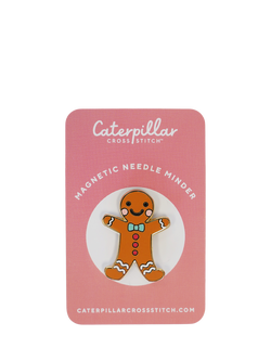 Caterpillar Cross Stitch Gingerbread Man Needle Minder, Multi