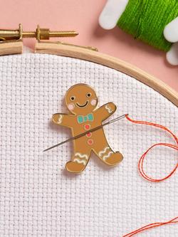 Caterpillar Cross Stitch Gingerbread Man Needle Minder - view 2, Multi