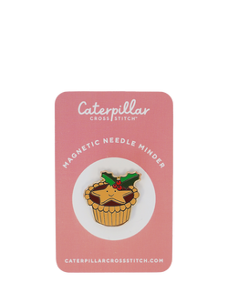 Caterpillar Cross Stitch Mince Pie Needle Minder, Multi