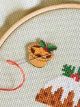 Caterpillar Cross Stitch Mince Pie Needle Minder