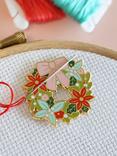 Caterpillar Cross Stitch Christmas Wreath Needle Minder