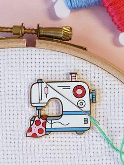 Caterpillar Cross Stitch Sewing Machine Needle Minder - view 2, Multi