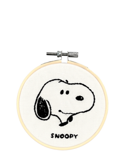 The Crafty Kit Company Snoopy Mini Embroidery Kit, White