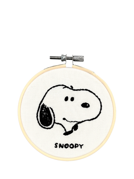 The Crafty Kit Company Snoopy Mini Embroidery Kit, White