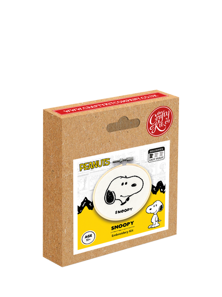 The Crafty Kit Company Snoopy Mini Embroidery Kit - view 2, White