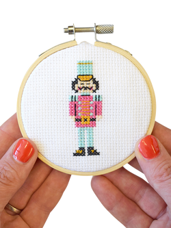 The Make Arcade Nutcracker Mini Cross Stitch Kit, Multi