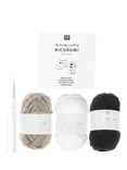 Rico Design Ricorumi Baby Booties Crochet Kit, Bunnies