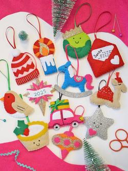 The Make Arcade 12 Days of Craftmas Felt Stitching Set, Multi