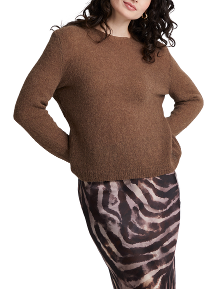MODE at Rowan by Quail Studio Ayla Alpaca Haze Sweater Knitting Pattern - view 2, Multi Multi