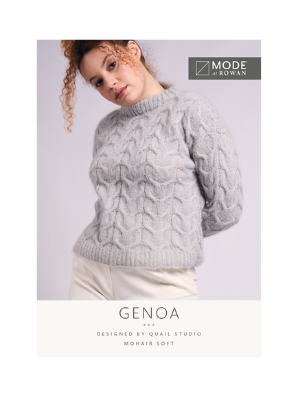MODE at Rowan by Quail Studio Genoa Mohair Soft Jumper Knitting Pattern, Multi Multi