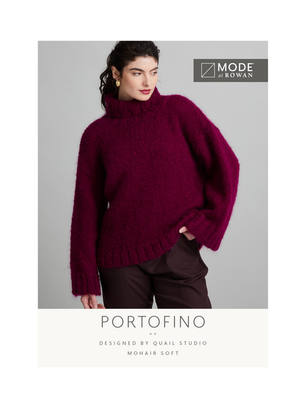 MODE at Rowan by Quail Studio Portofino Mohair Soft Sweater Knitting Pattern, Multi Multi