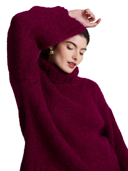 MODE at Rowan by Quail Studio Portofino Mohair Soft Sweater Knitting Pattern - view 2, Multi Multi