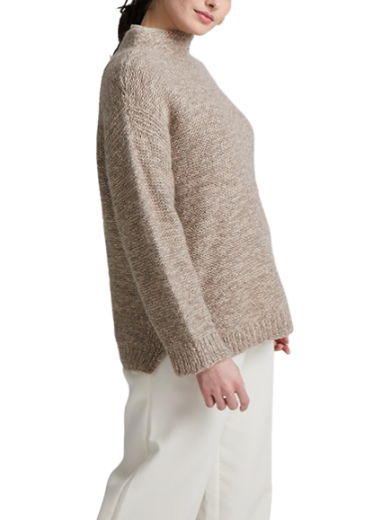 MODE at Rowan by Quail Studio Fern Alpaca Sweater Knitting Pattern - view 2, Multi Multi
