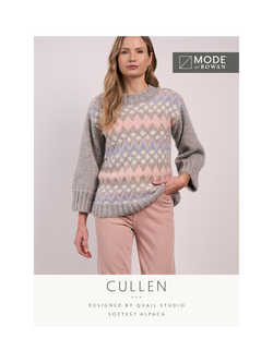 MODE at Rowan by Quail Studio Cullen Softest Alpaca Sweater Knitting Pattern, Multi Multi