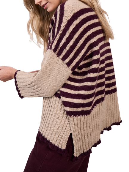 MODE at Rowan by Quail Studio Romy Alpaca Sweater Knitting Pattern - view 2, Multi Multi