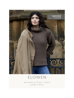 MODE at Rowan by Quail Studio Elowen Chunky Wool Sweater Knitting Pattern, Multi Multi
