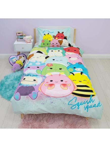 Squishmallows Reversible Duvet Cover and Pillowcase Set, Single, Multi - view 2, Multi