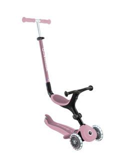Globber Go Up Active Lights Eco Scooter, Berry