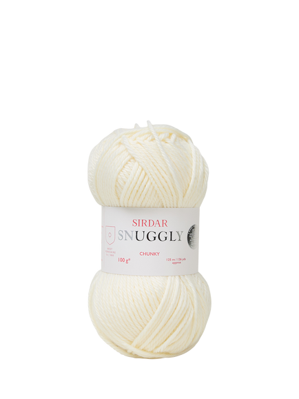 Sirdar Snuggly Chunky Knitting Yarn, 100g, Cream