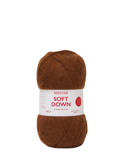 Sirdar Soft Down DK Knitting Yarn, 100g, Plush Brown