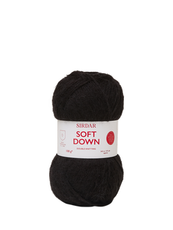 Sirdar Soft Down DK Knitting Yarn, 100g, Soft Black