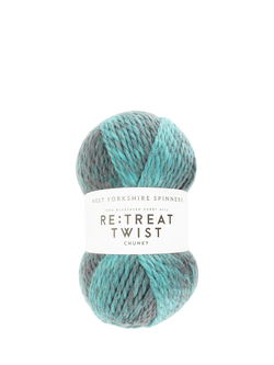 West Yorkshire Spinners Re:Treat Chunky Twist Yarn, 100g, Green Multi