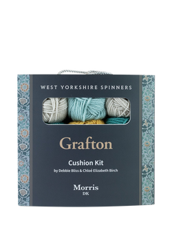 West Yorkshire Morris DK Grafton Cushion Knitting Kit, Pink