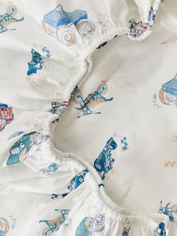 Kabode Vehicles Organic Cotton Fitted Sheet, Cotbed, Multi, Vehicles